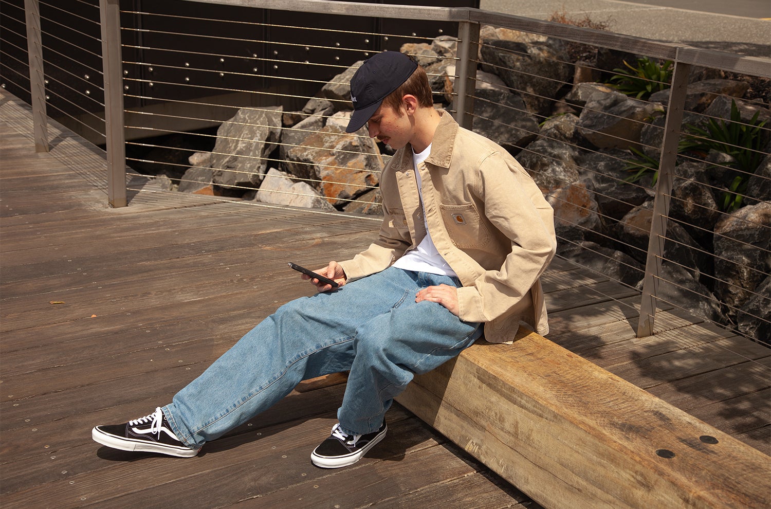 Carhartt Wip - Man - White - Lifestyle main image 1