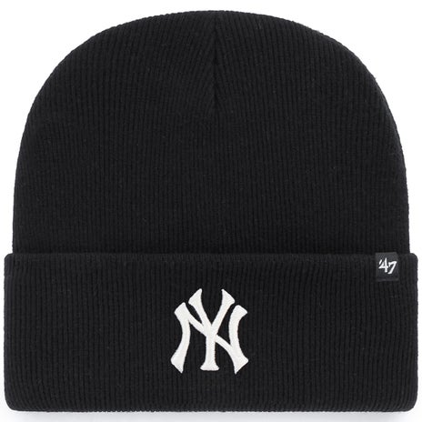 47 Brand New York Yankees Haymaker Cuff Knit in Black/White