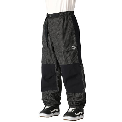686 Ghost 2.5L Pant in Black Grid Colorblock