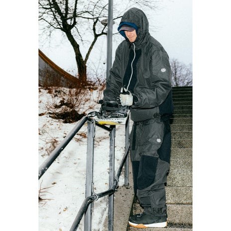 686 Ghost 2.5L Pant in Black Grid Colorblock