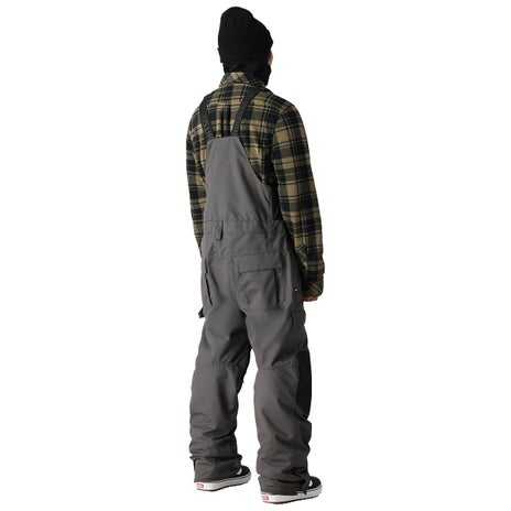 686 Hot Lap Insulated Bib Pant in Charcoal Colorblock