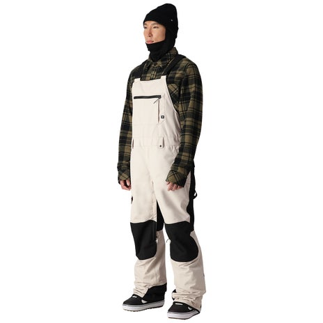 686 Hot Lap Insulated Bib Pant in Limestone Colorblock