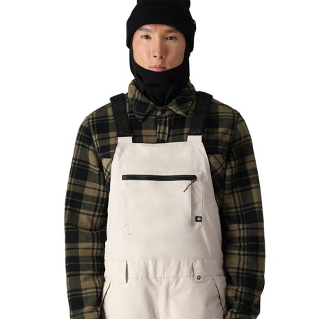 686 Hot Lap Insulated Bib Pant in Limestone Colorblock