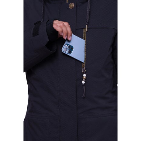 686 Spirit Insulated Jacket in Black Geo Jacquard