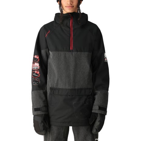 686 Upton Insulated Anorak in Hello Kitty Black Denim