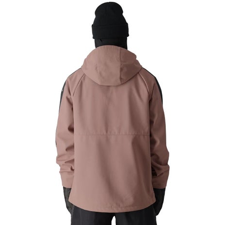 686 Waterproof Anorak in Black Camo Colorblock