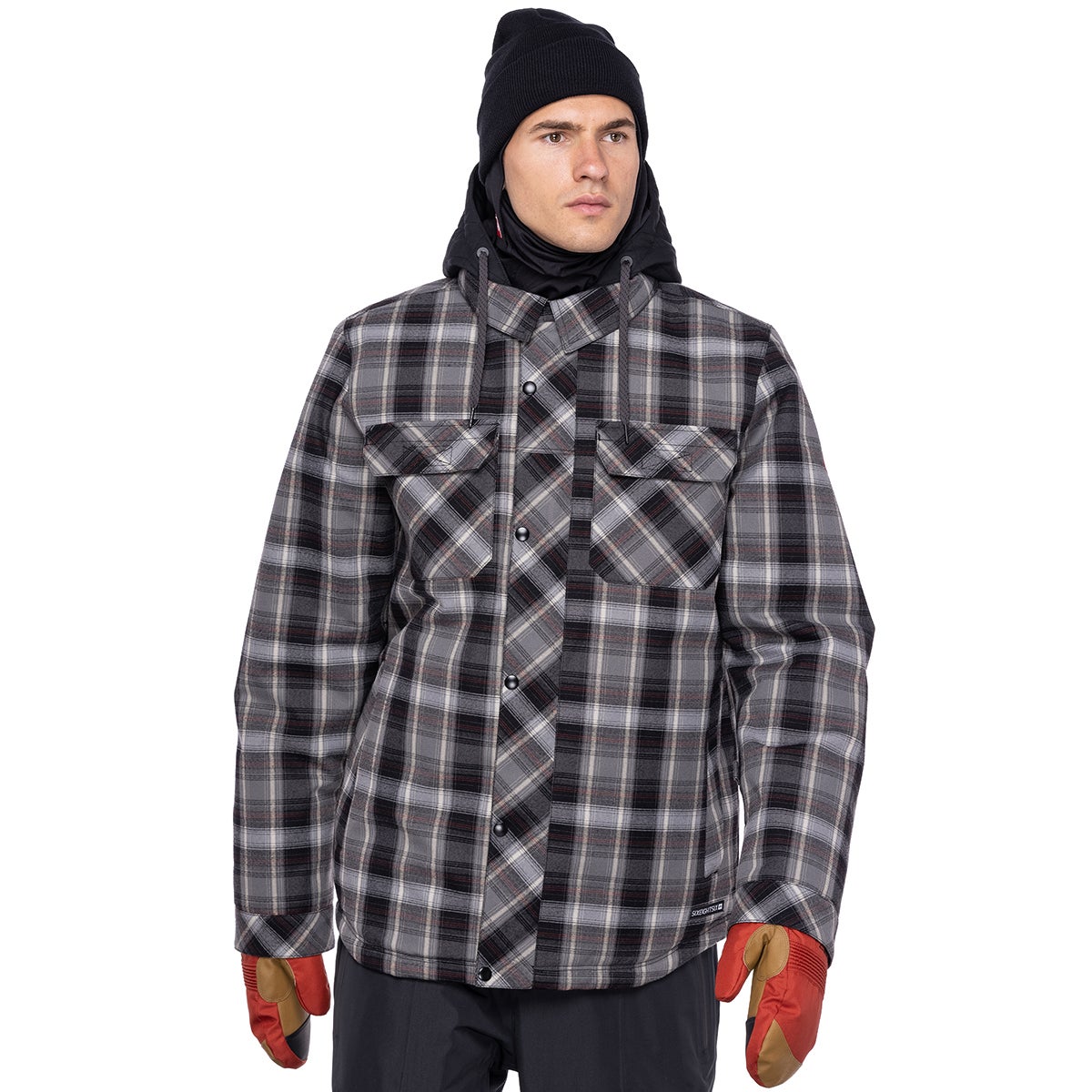 686 Woodland Insulated Jacket in Charcoal Plaid | Boardertown