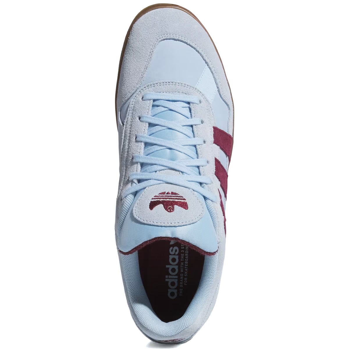 Adidas Aloha Super Shoe in Clear Sky/Maroon/Gum | Boardertown