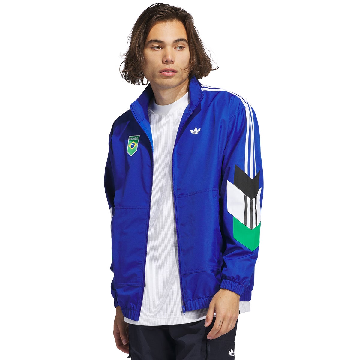 adidas BRASIL POWER OF THREE トラックジャケット Adidas Brasil Power of 3 Jacket in Green | Boardertown