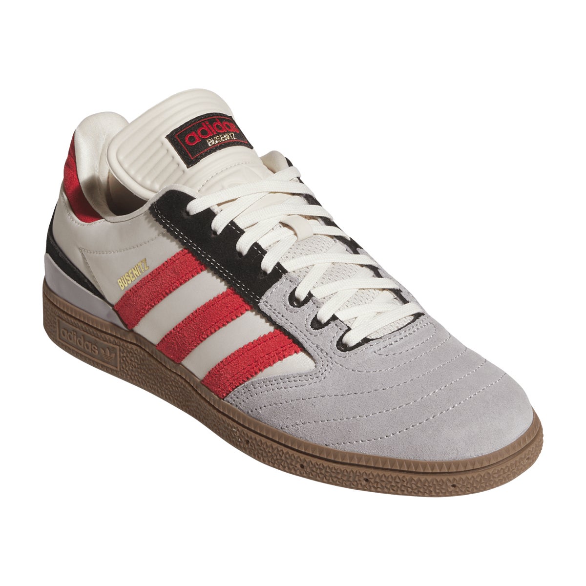 Adidas Busenitz Shoe in Clear Brown/Better Scarlet/Gum Boardertown