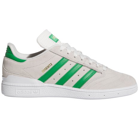 Adidas Busenitz Shoe in Crystal White/Crystal White/Gold