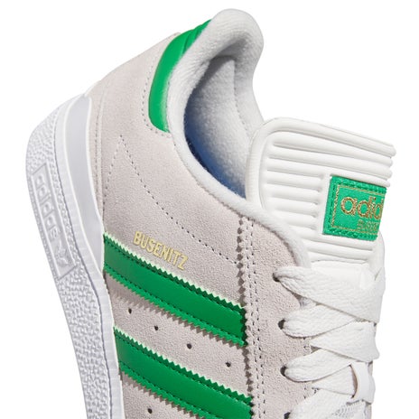 Adidas Busenitz Shoe in Crystal White/Crystal White/Gold
