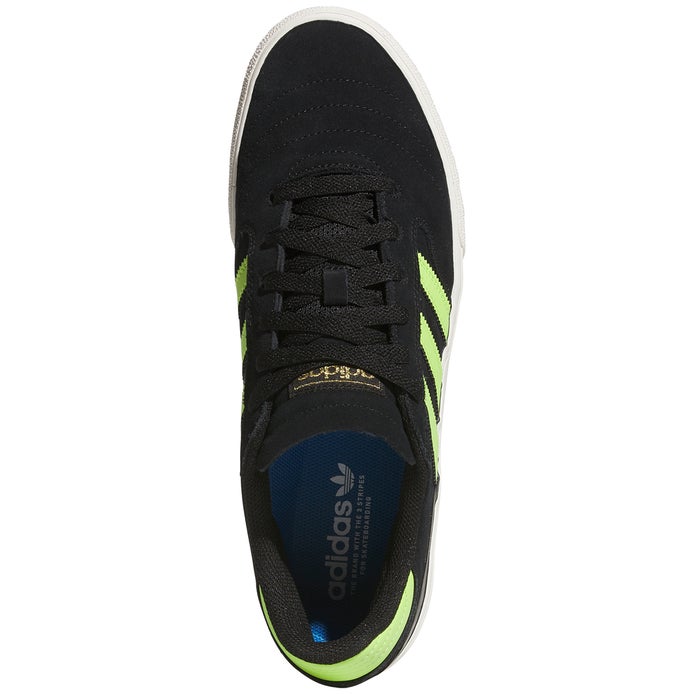 Adidas Busenitz Vulc II Shoe in Core Black/Solar Slime/Gold