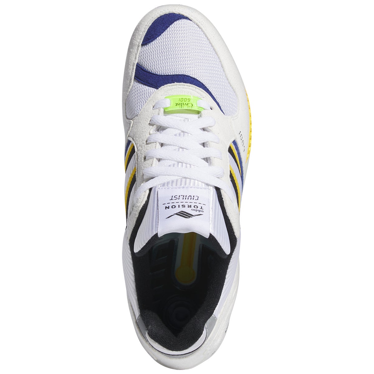 Adidas Civilist ZX6001 Shoe in Crystal White/Black/Gold | Boardertown