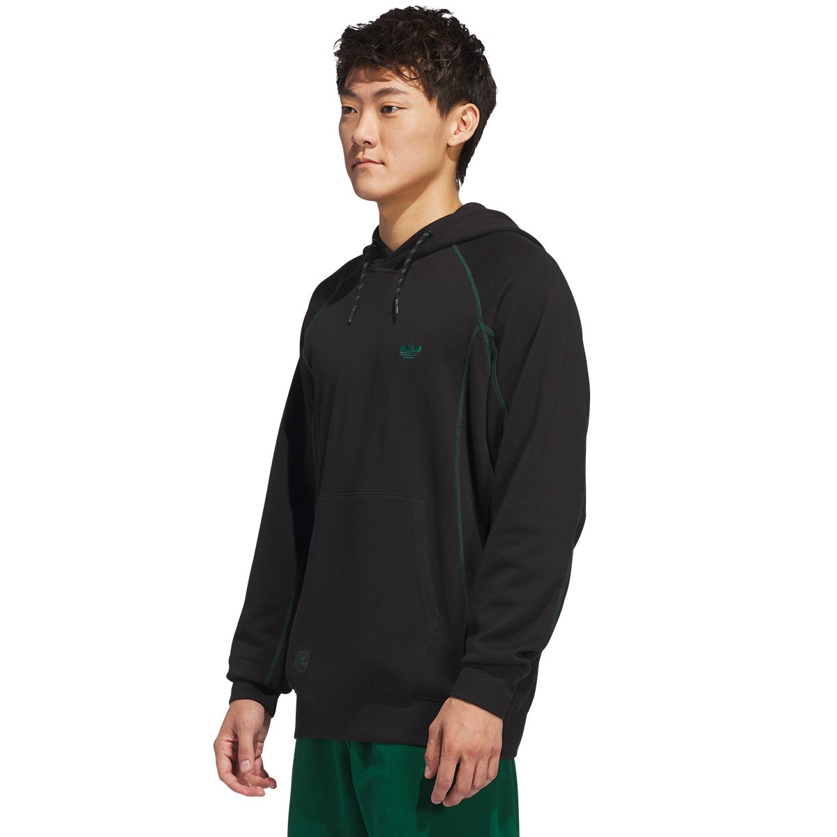 Adidas Featherweight Shmoofoil Hood in Black/Dark Green