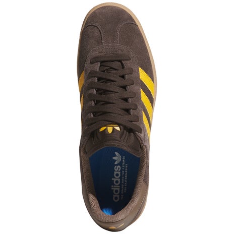 Adidas Gazelle ADV Shoe in Brown/Yellow/Earth Strata