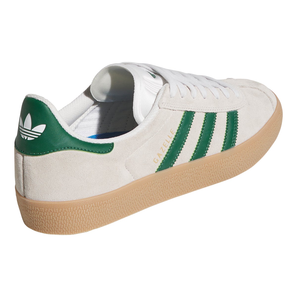 Adidas Gazelle ADV Shoe in Crystal White/Gum | Boardertown