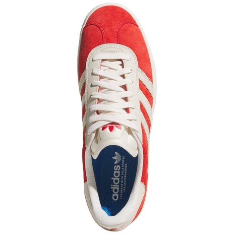 Adidas Gazelle ADV Shoe in Scarlet/White/Gold