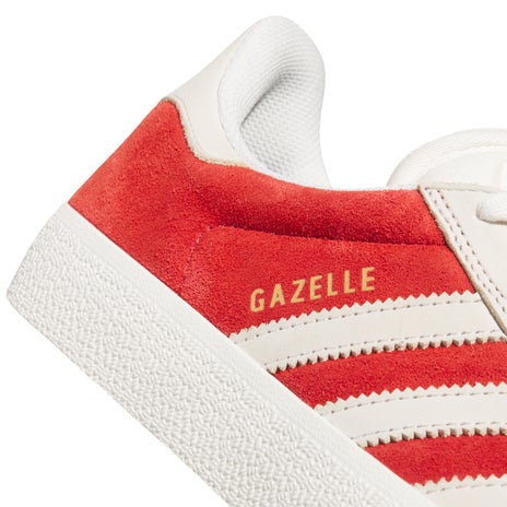 Adidas Gazelle ADV Shoe in Scarlet/White/Gold