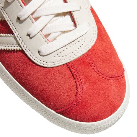 Adidas Gazelle ADV Shoe in Scarlet/White/Gold