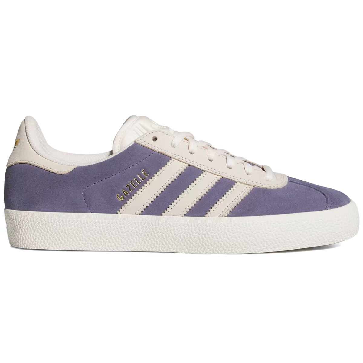 Adidas Gazelle ADV Shoe in Super Purple/Chalk White/Gold | Boardertown