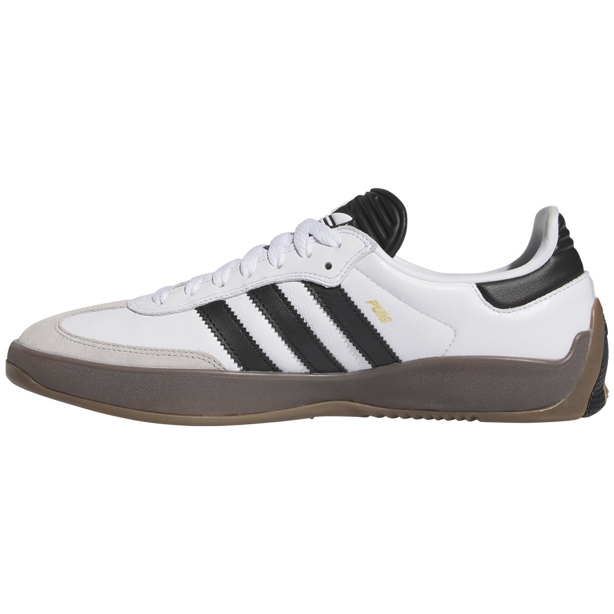 Adidas Puig Samba Shoe in White/Black/Gum | Boardertown