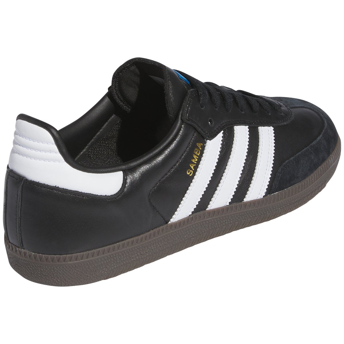Adidas Samba ADV Shoe in Black/White/Gum | Boardertown Adidas Samba ADV Shoe in Black/White/Gum | Boardertown