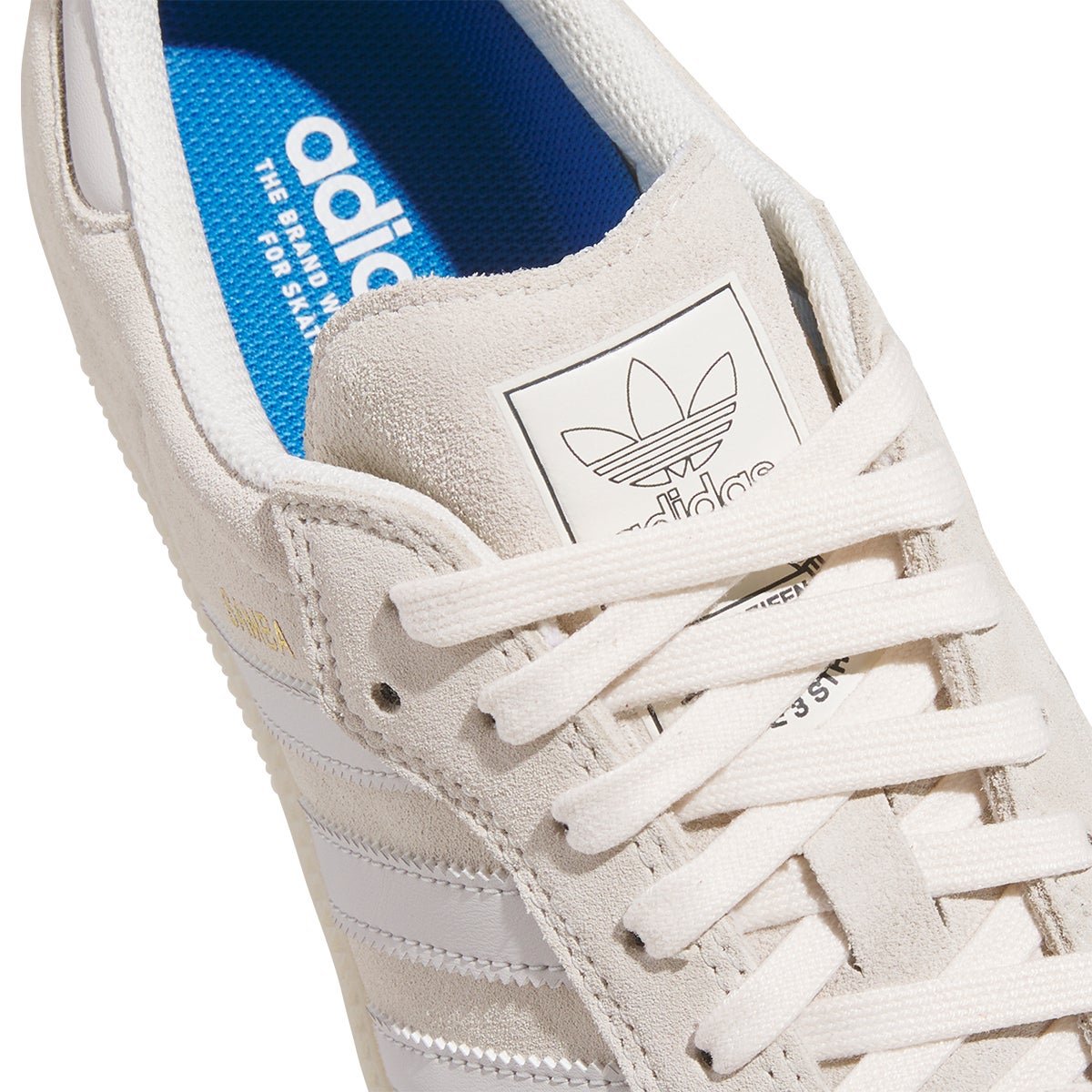 Adidas Samba ADV Shoe in Chalk White/Grey/Carbon | Boardertown