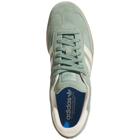 Adidas Samba ADV Shoe in Green/White/Gold