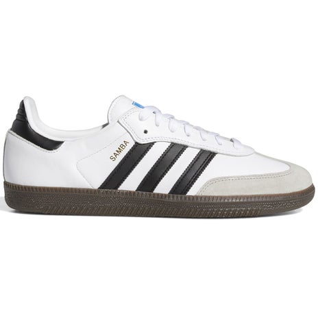Adidas Samba ADV Shoe in White/Black/Gum