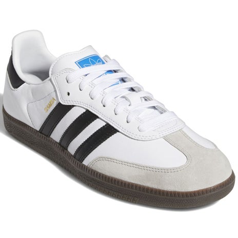 Adidas Samba ADV Shoe in White/Black/Gum