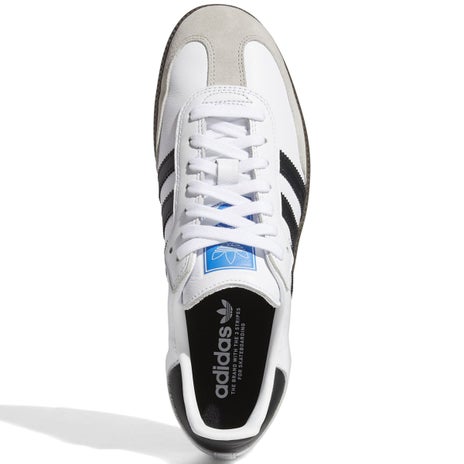 Adidas Samba ADV Shoe in White/Black/Gum