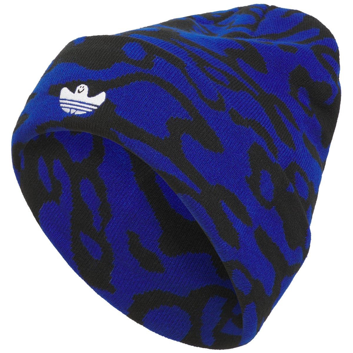 Adidas Shmoo Beanie in Black Team Royal Blue Boardertown