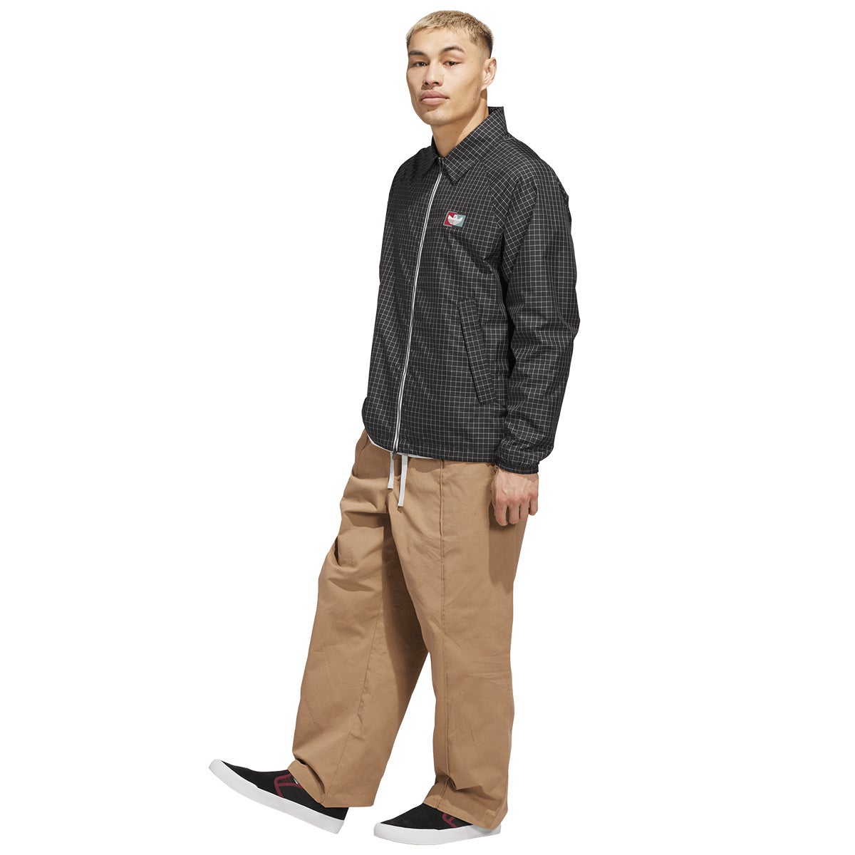 Adidas Shmoo DT Coach Jacket in Black/Alumina | Boardertown