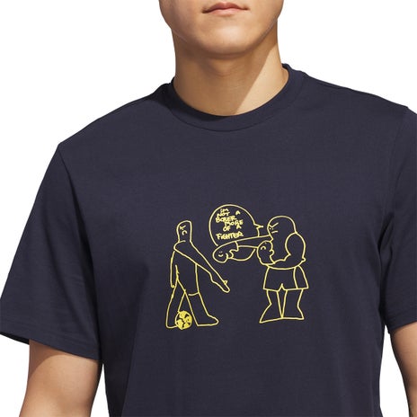 Adidas Shmoofoil Fighter Tee in Legend Ink