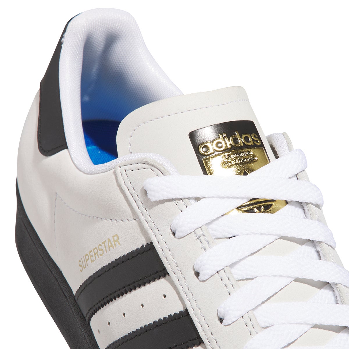 Adidas Superstar ADV Shoe in Crystal White/Black/White Boardertown