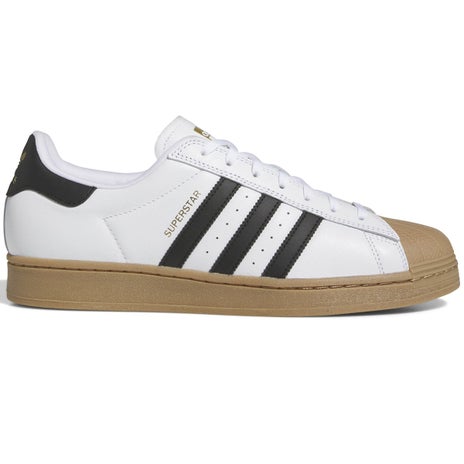 Adidas Superstar ADV Shoe in White/Black/Gum