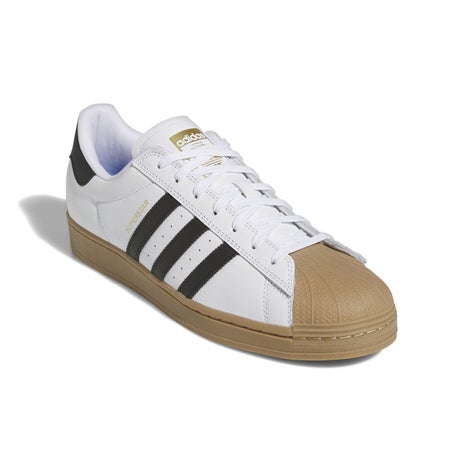 Adidas Superstar ADV Shoe in White/Black/Gum