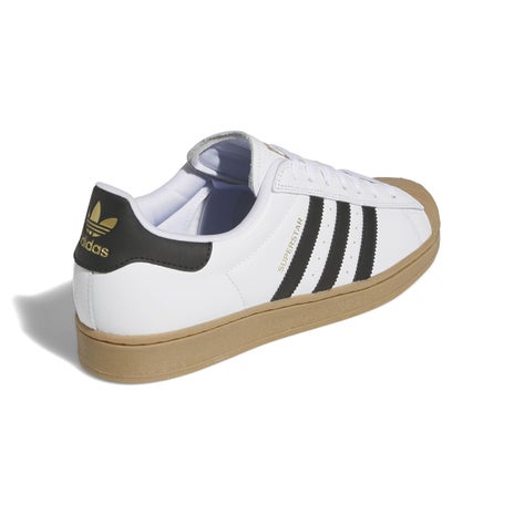 Adidas Superstar ADV Shoe in White/Black/Gum