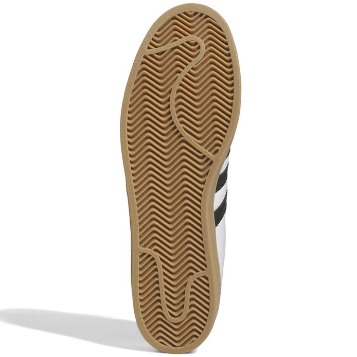 Adidas Superstar ADV Shoe in White/Black/Gum