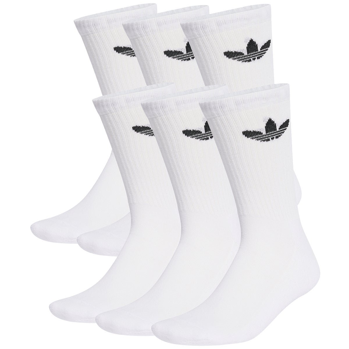 Adidas Trefoil Crew Sock Pack in White Boardertown