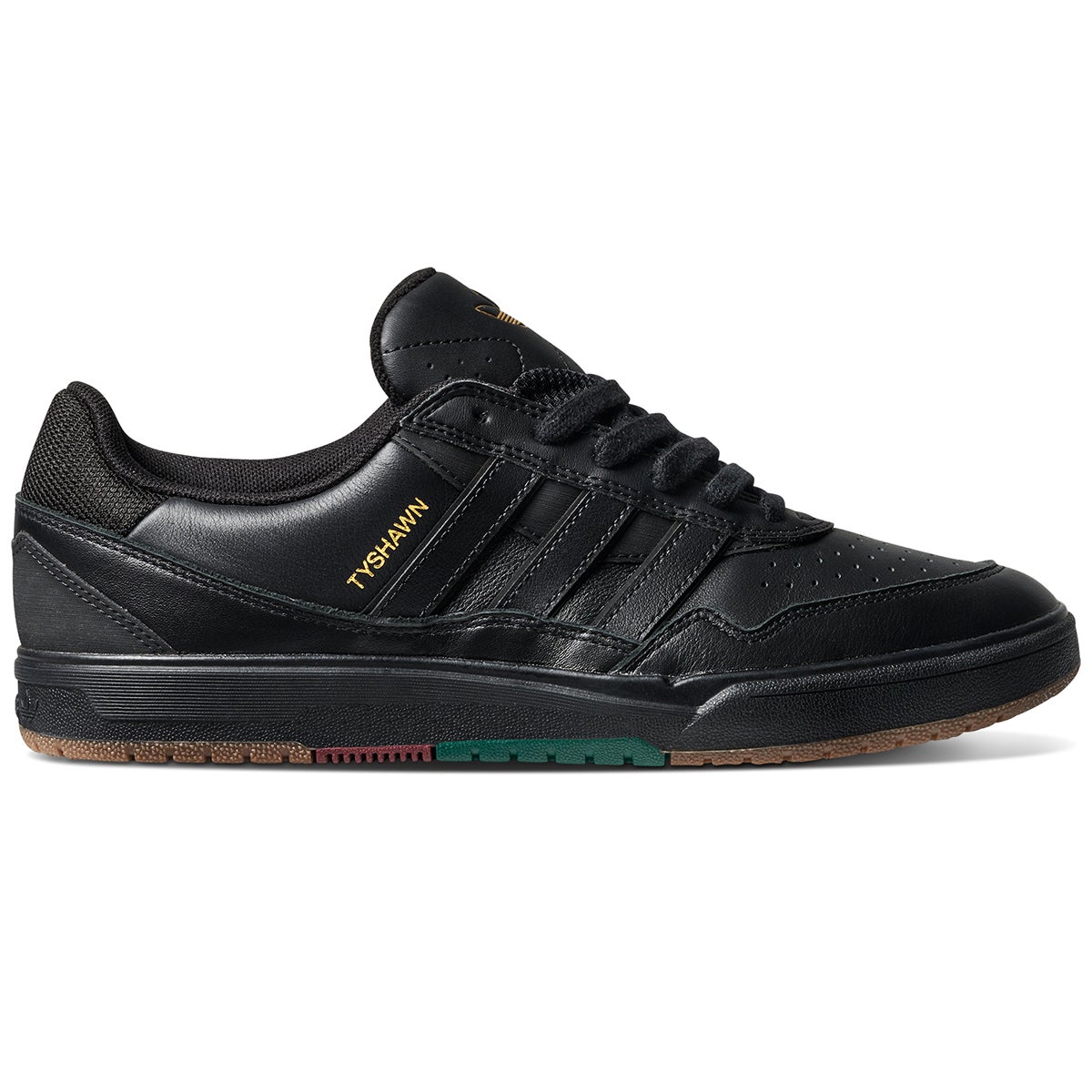 Adidas Tyshawn II Shoe in Black/Collegiate Green | Boardertown