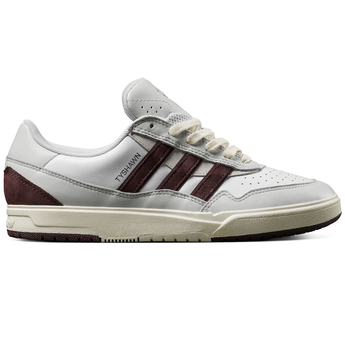 Adidas Tyshawn II X Zach Saraceno Shoe in Crystal White/Brown
