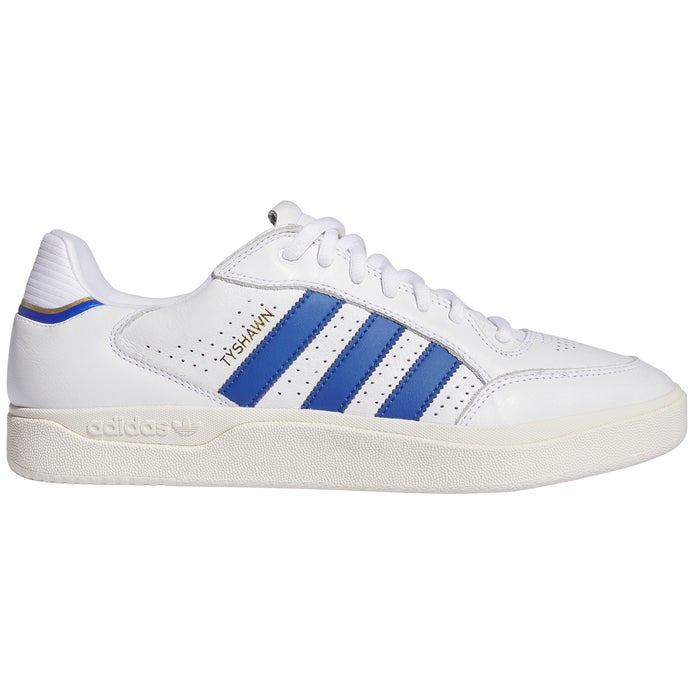 Adidas Tyshawn Low Shoe in White/Royal Blue/White