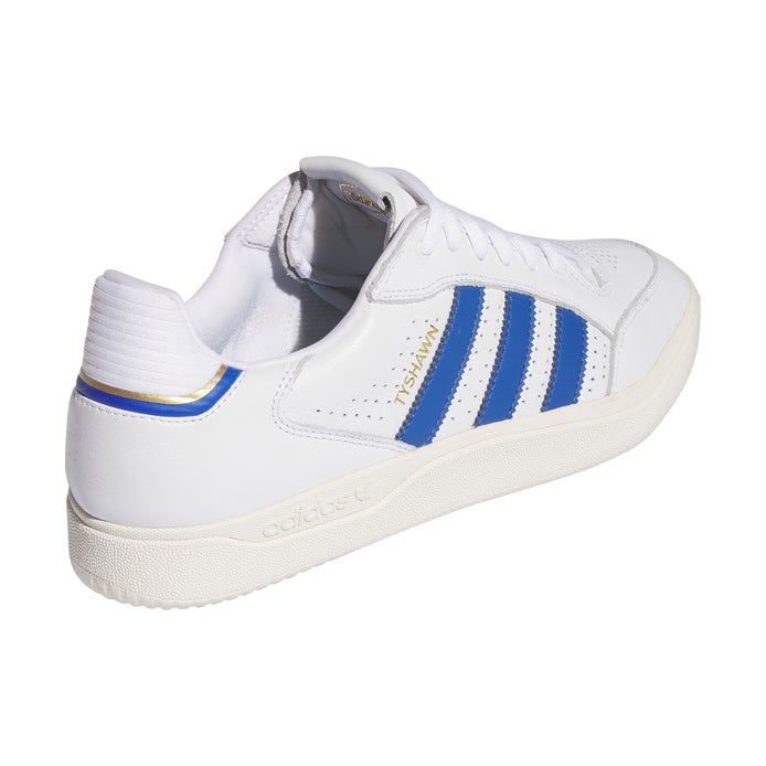 Adidas Tyshawn Low Shoe in White/Royal Blue/White