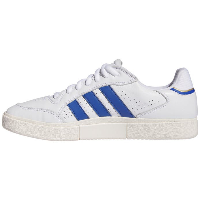 Adidas Tyshawn Low Shoe in White/Royal Blue/White