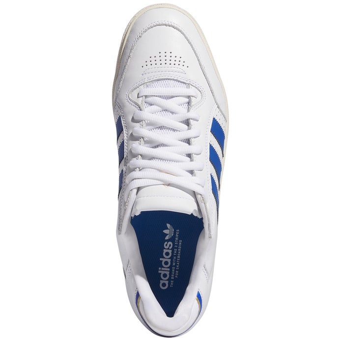 Adidas Tyshawn Low Shoe in White/Royal Blue/White