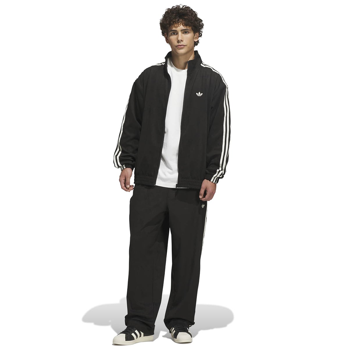 Adidas Vintage Superfire Jacket in Black/Cream White | Boardertown US