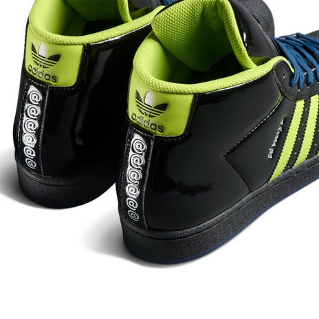 Adidas x Always Pro Model ADV Shoes in Black/Solar Slime/Navy