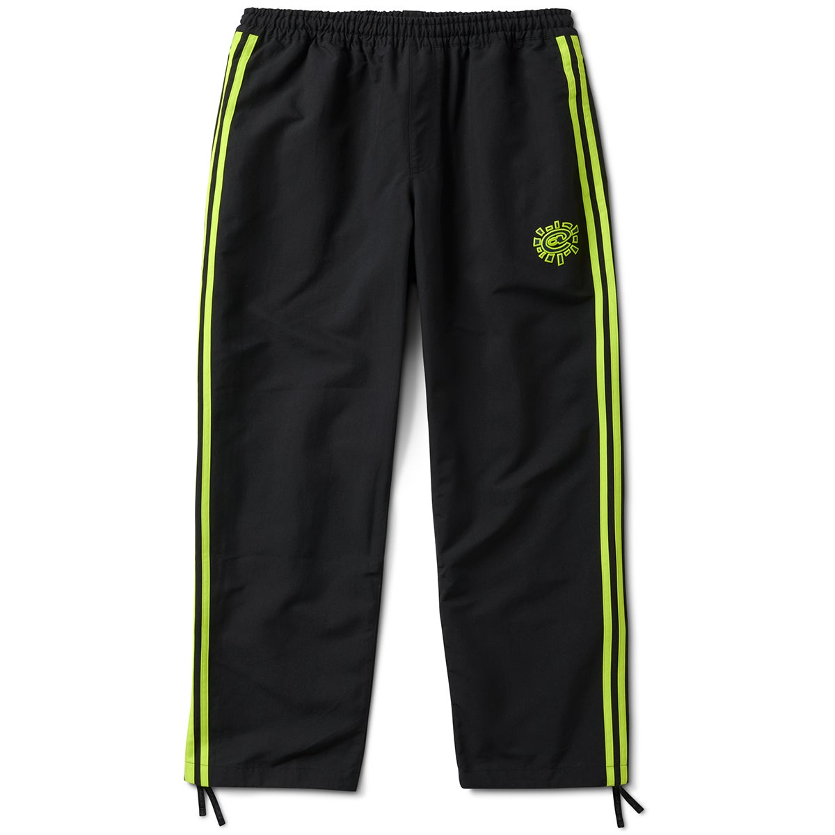Adidas x Always Track Pant in Black/Solar Slime | Boardertown